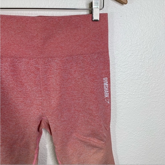 Gymshark Seamless Ombre Pink/Orange Leggings Size Medium - Picture 3 of 8